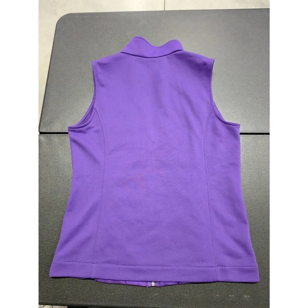 Made for Life Purple Polyester Vest Women's Small